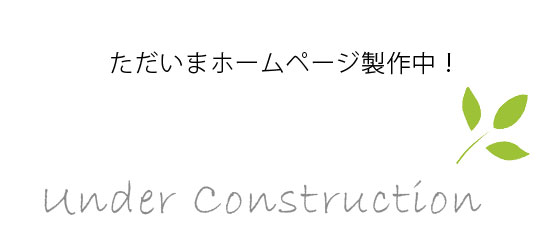 ただいま、ホームページ制作中